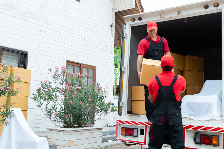 Ordonez Movers Unloading Boxes